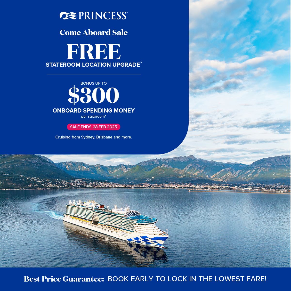 Princess Cruises Come Aboard Sale